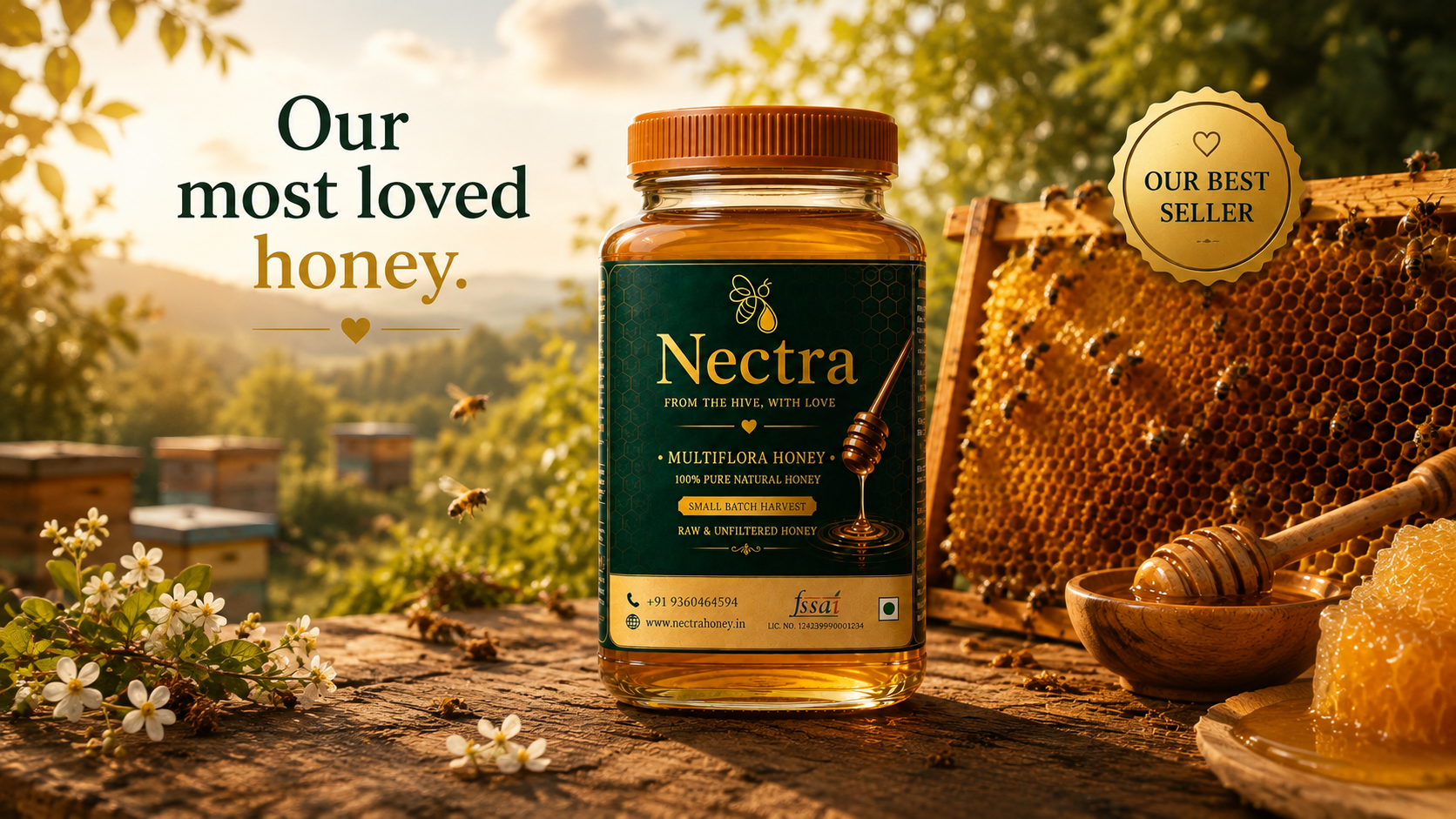Nectra Multiflora Honey bestseller campaign